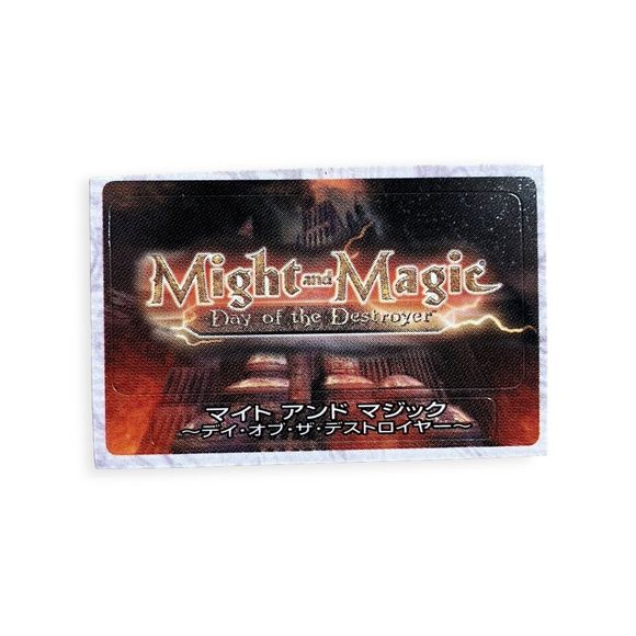 Sony PlayStation 2 PS2 Might and Magic VIII Day Of Destroyer Memory Card Sticker